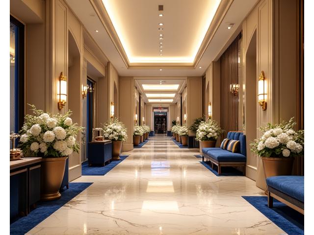 Intérieur d'un hôtel de luxe avec un service impeccable